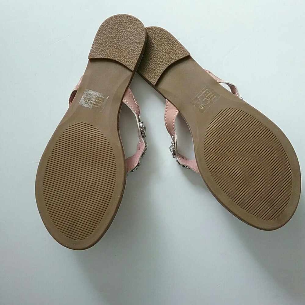 Tallulah Blu Light Pink Crystal Detail Sandal - Picture 6 of 8